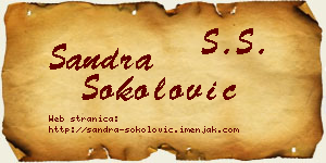 Sandra Sokolović vizit kartica